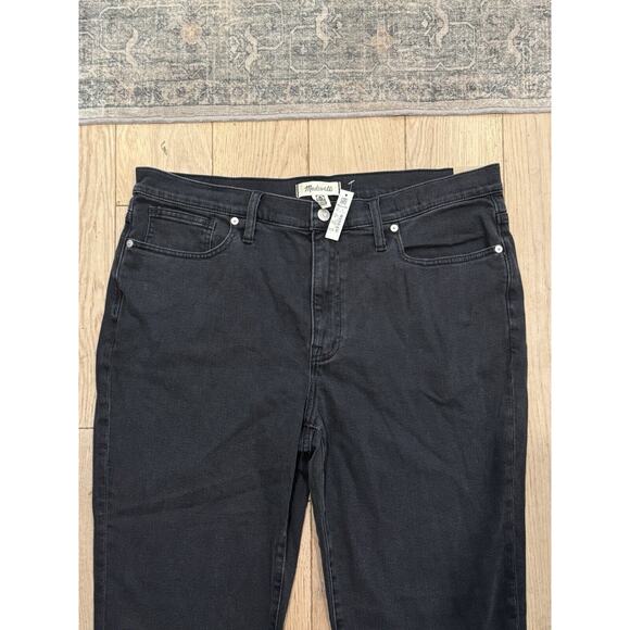 NWT MADEWELL The Girl Jean Straight Leg Black Denim‎ Jeans Women's Size W 32 - Picture 2 of 12